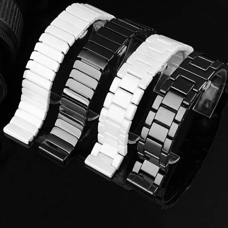 14mm - 21mm High-Quality Ceramic Watch Strap for Seiko, Tissot, Armani, Citizen, Omega – Elegant & Durable - STRAPS