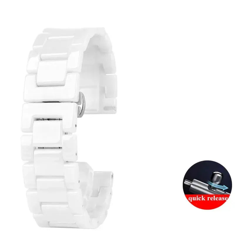 14mm - 21mm High-Quality Ceramic Watch Strap for Seiko, Tissot, Armani, Citizen, Omega – Elegant & Durable - STRAPS