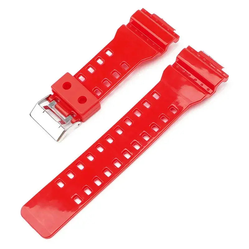 16mm Silicone Strap for Casio G-SHOCK GA-100/110/200 GD-100 GW-8900, TPU Band - STRAPS