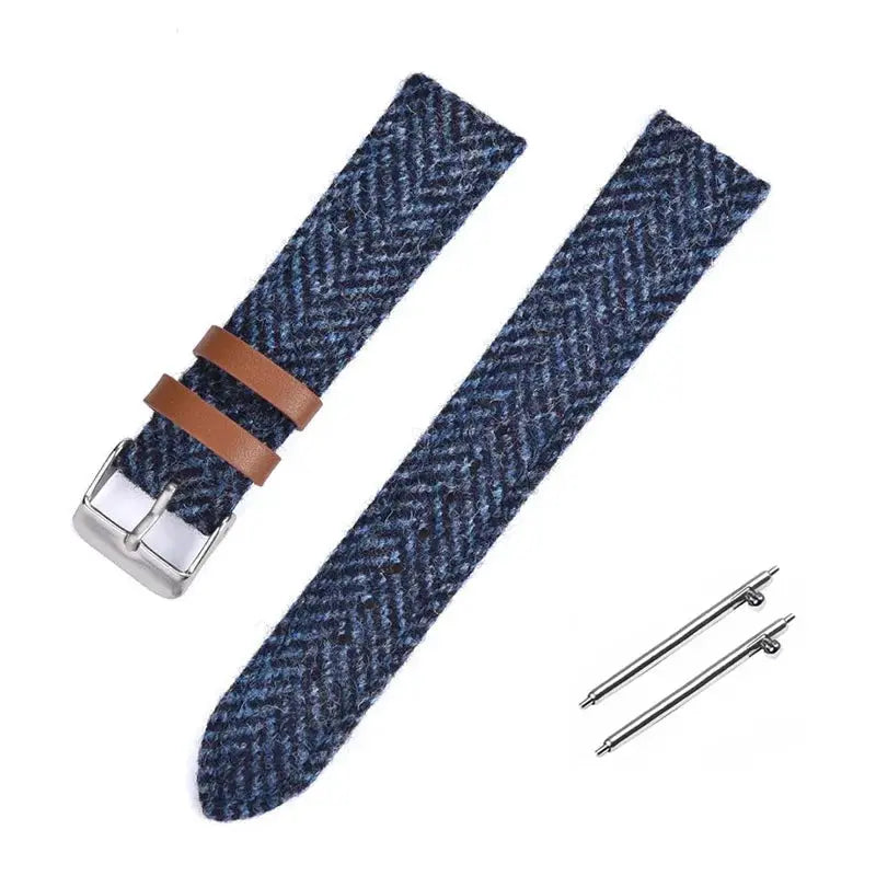 18mm 20mm 22mm Leather & Nylon Vintage Weave Quick Release Strap for Huawei, Seiko, Rolex, Samsung STRAPS