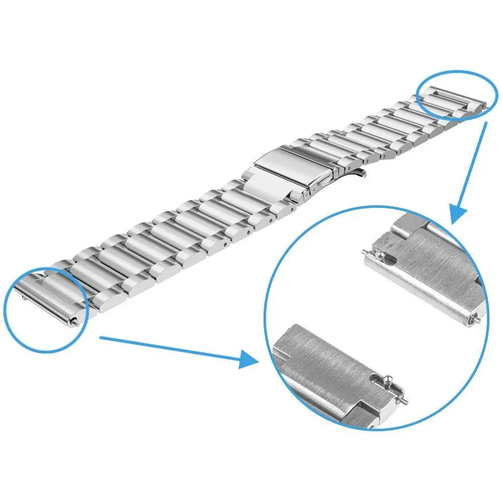 18mm/20mm Stainless Steel Watch Strap for Nokia Withings STEEL HR Sport 36mm/40mm - STRAPS