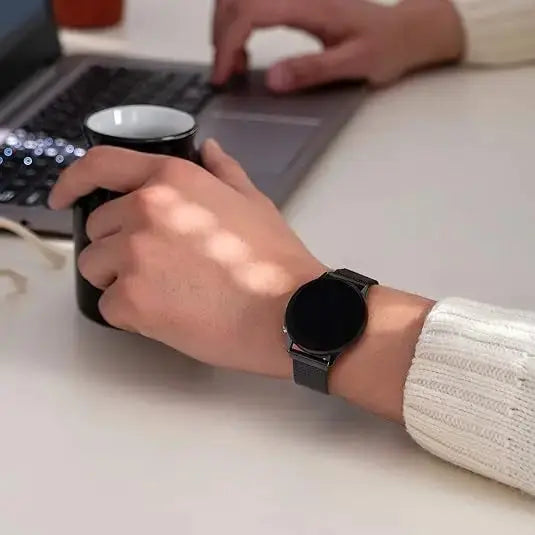 18mm Women's Milanese Metal Strap for Fossil Gen 6, Gen 5E, Garmin Vivoactive 4S - STRAPS