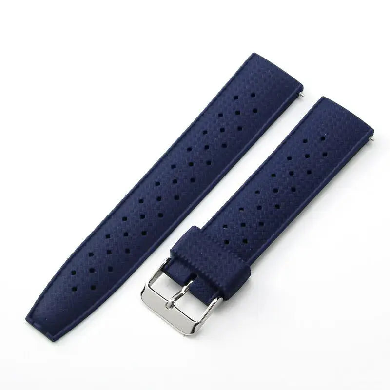 18mm, 20mm, 22mm Tropical Rubber Strap for Oris, Seiko, Citizen - Quick Release Silicone Watch Band - STRAPS