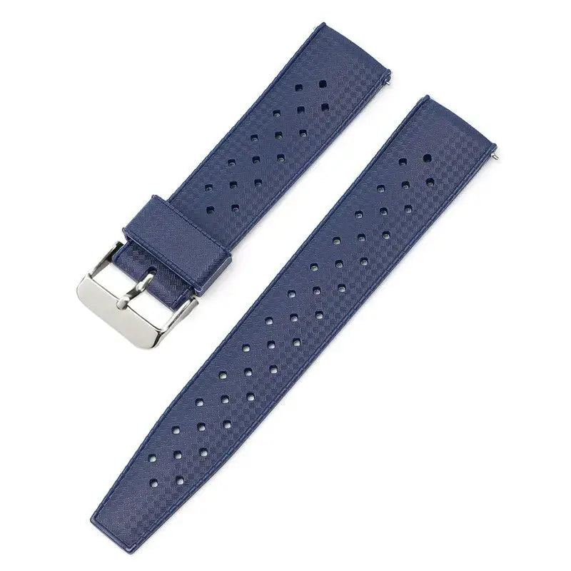 18mm, 20mm, 22mm Tropical Rubber Strap for Oris, Seiko, Citizen - Quick Release Silicone Watch Band - STRAPS