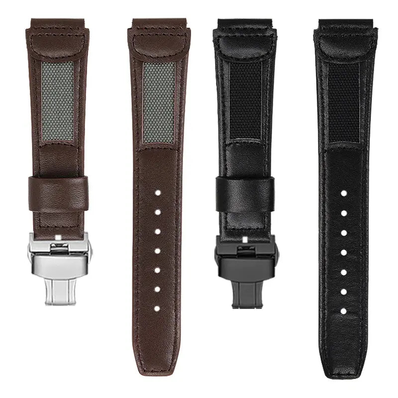 19mm Cowhide Wristband for Casio FT-500W/AW-80V/W-89H - Retro Waterproof Strap - STRAPS