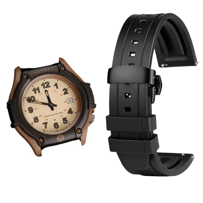 19mm Rubber Silicone Watch Band for Casio Forester FT-500WC/AW-80V - Waterproof Sport Strap - STRAPS