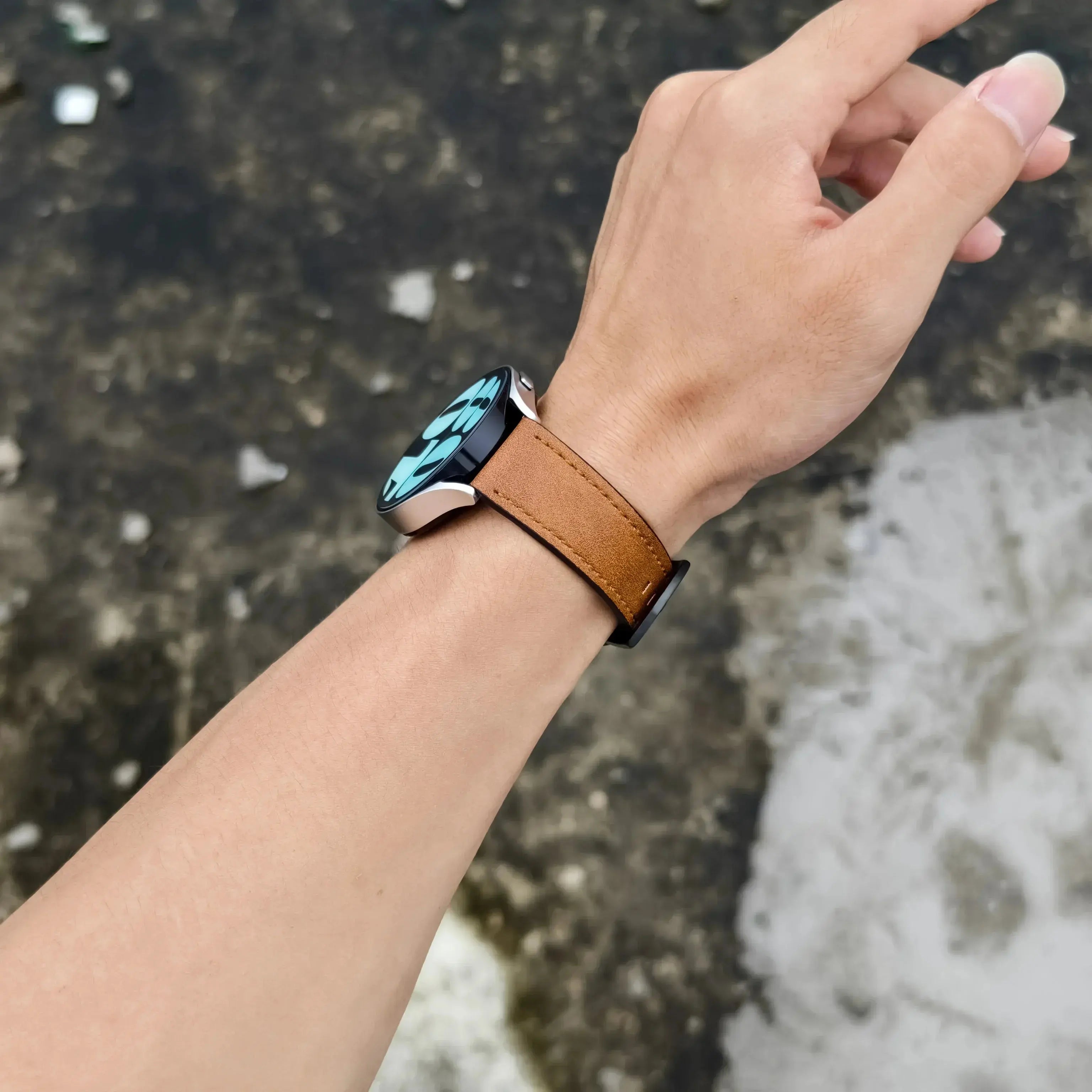 20/22mm Leather Strap for Samsung Galaxy Watch/Redmi Watch - Vintage Bracelet - STRAPS