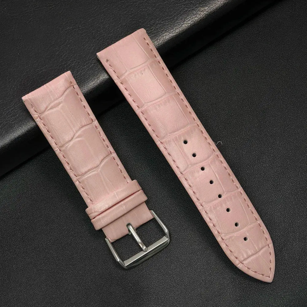 20/22mm Leather Strap for Samsung Galaxy Watch/Redmi Watch - Vintage Bracelet - STRAPS