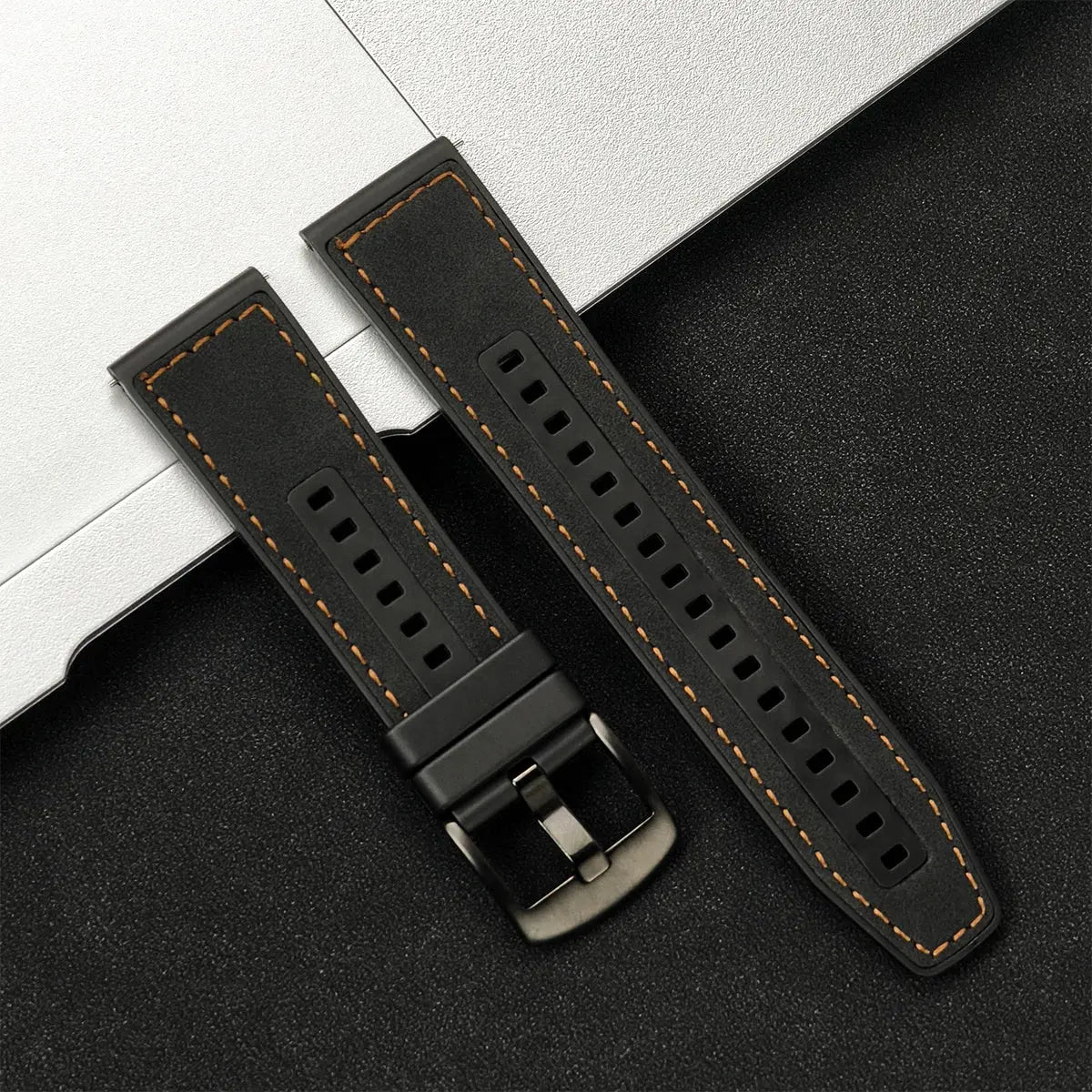 20/22mm Leather Strap for Samsung Galaxy Watch/Redmi Watch - Vintage Bracelet - STRAPS