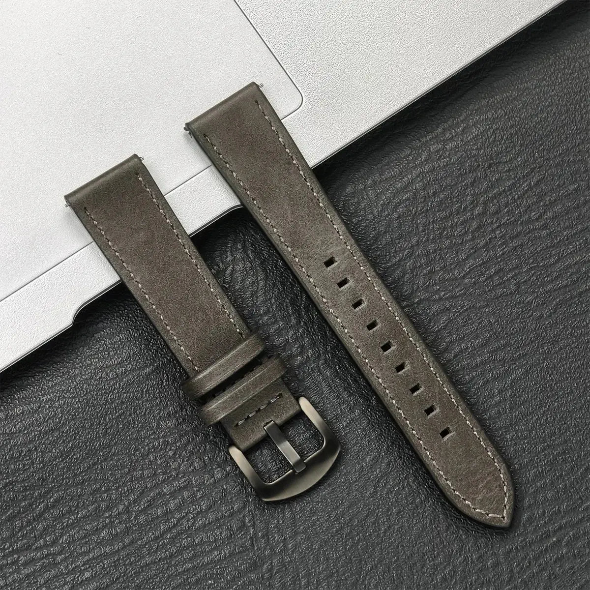 20/22mm Leather Strap for Samsung Galaxy Watch/Redmi Watch - Vintage Bracelet - STRAPS