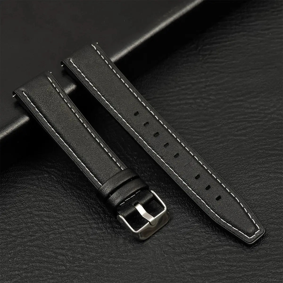 20/22mm Leather Strap for Samsung Galaxy Watch/Redmi Watch - Vintage Bracelet - STRAPS