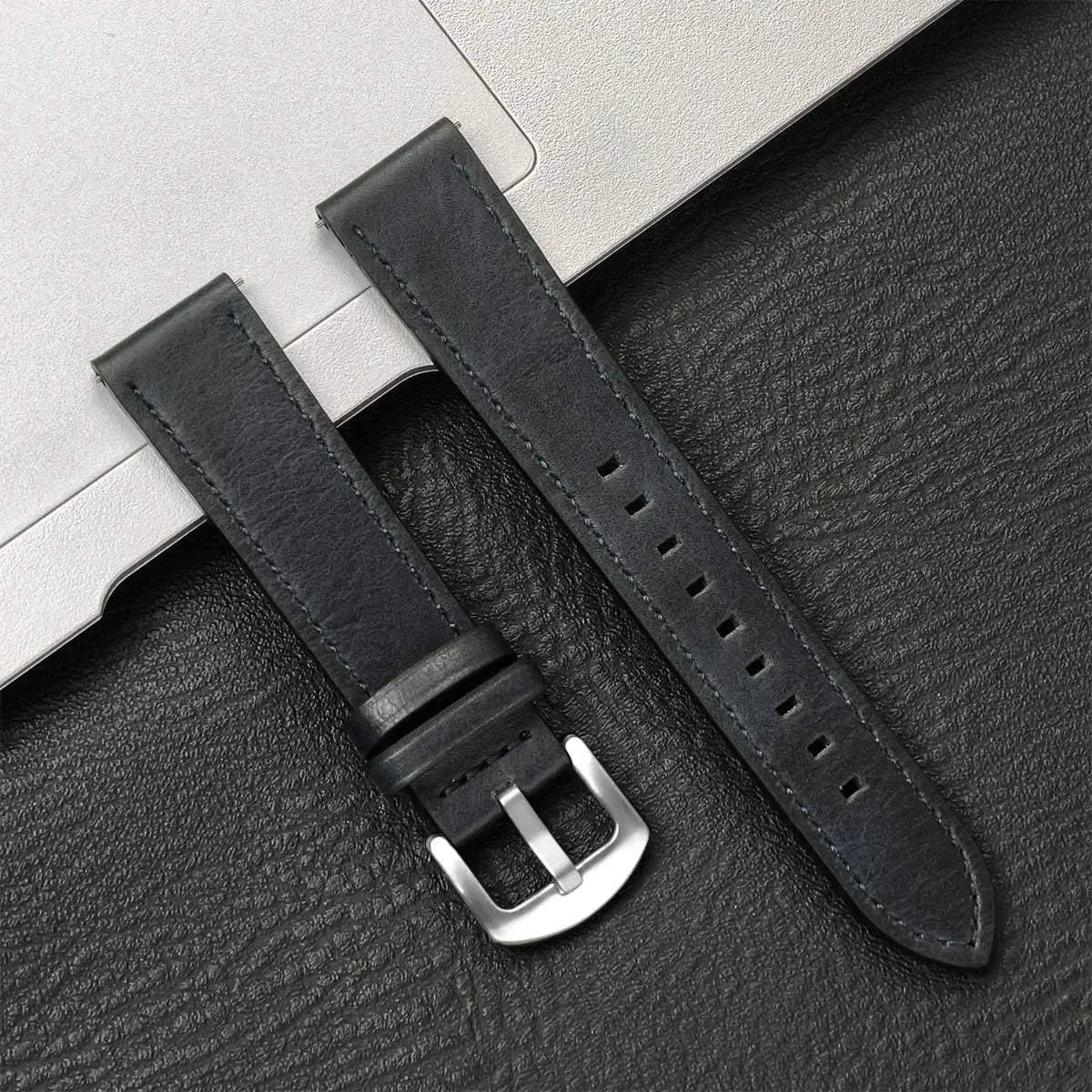 20/22mm Leather Strap for Samsung Galaxy Watch/Redmi Watch - Vintage Bracelet - STRAPS