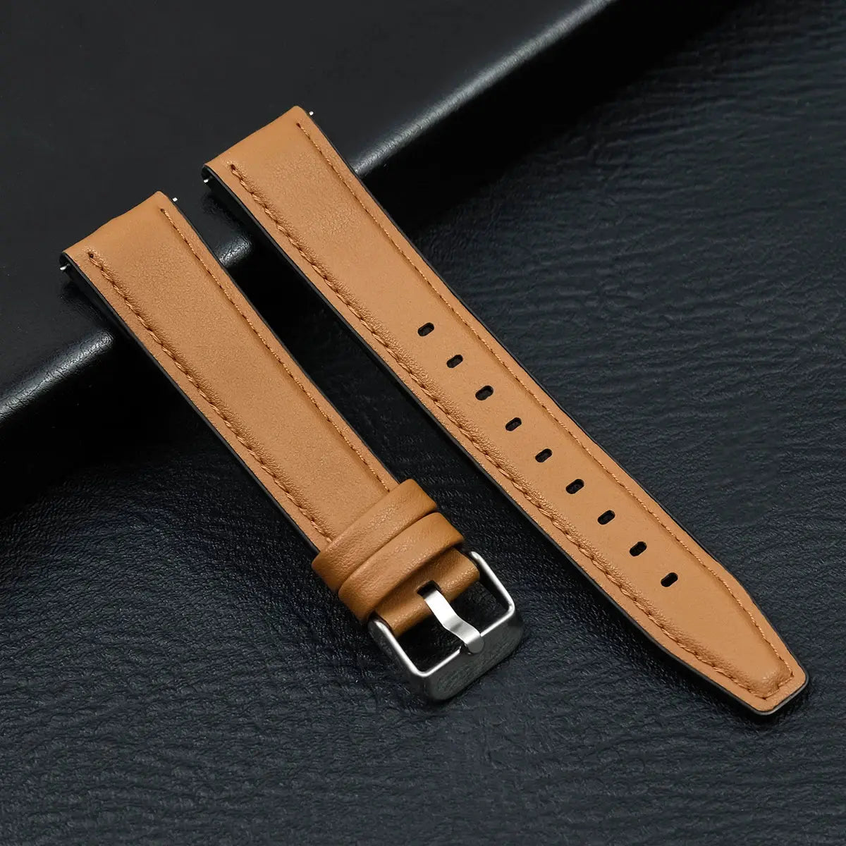 20/22mm Leather Strap for Samsung Galaxy Watch/Redmi Watch - Vintage Bracelet - STRAPS