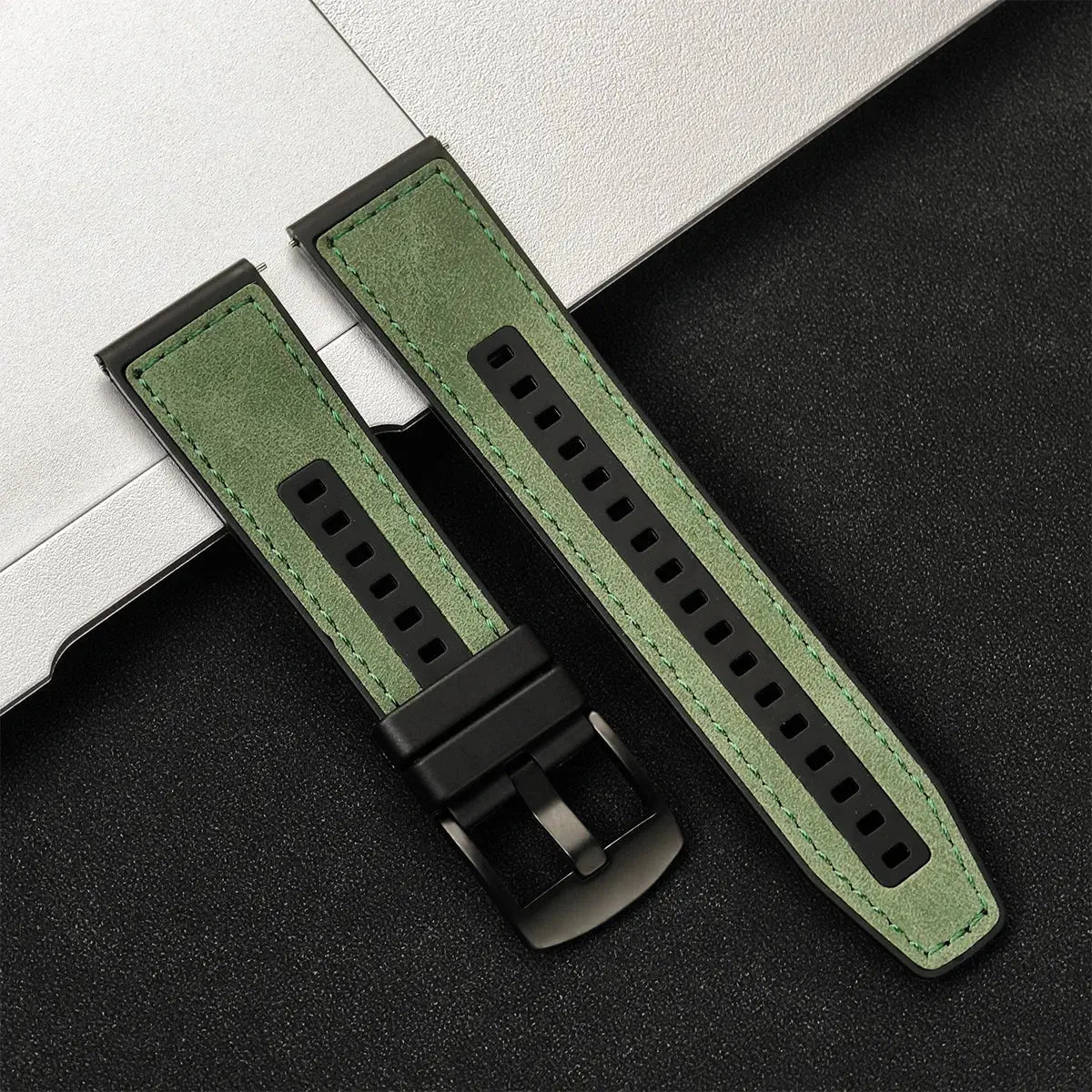 20/22mm Leather Strap for Samsung Galaxy Watch/Redmi Watch - Vintage Bracelet - STRAPS