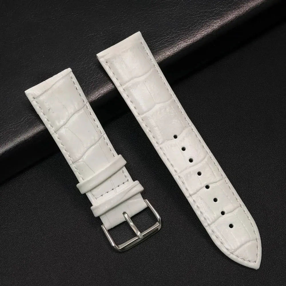 20/22mm Leather Strap for Samsung Galaxy Watch/Redmi Watch - Vintage Bracelet - STRAPS