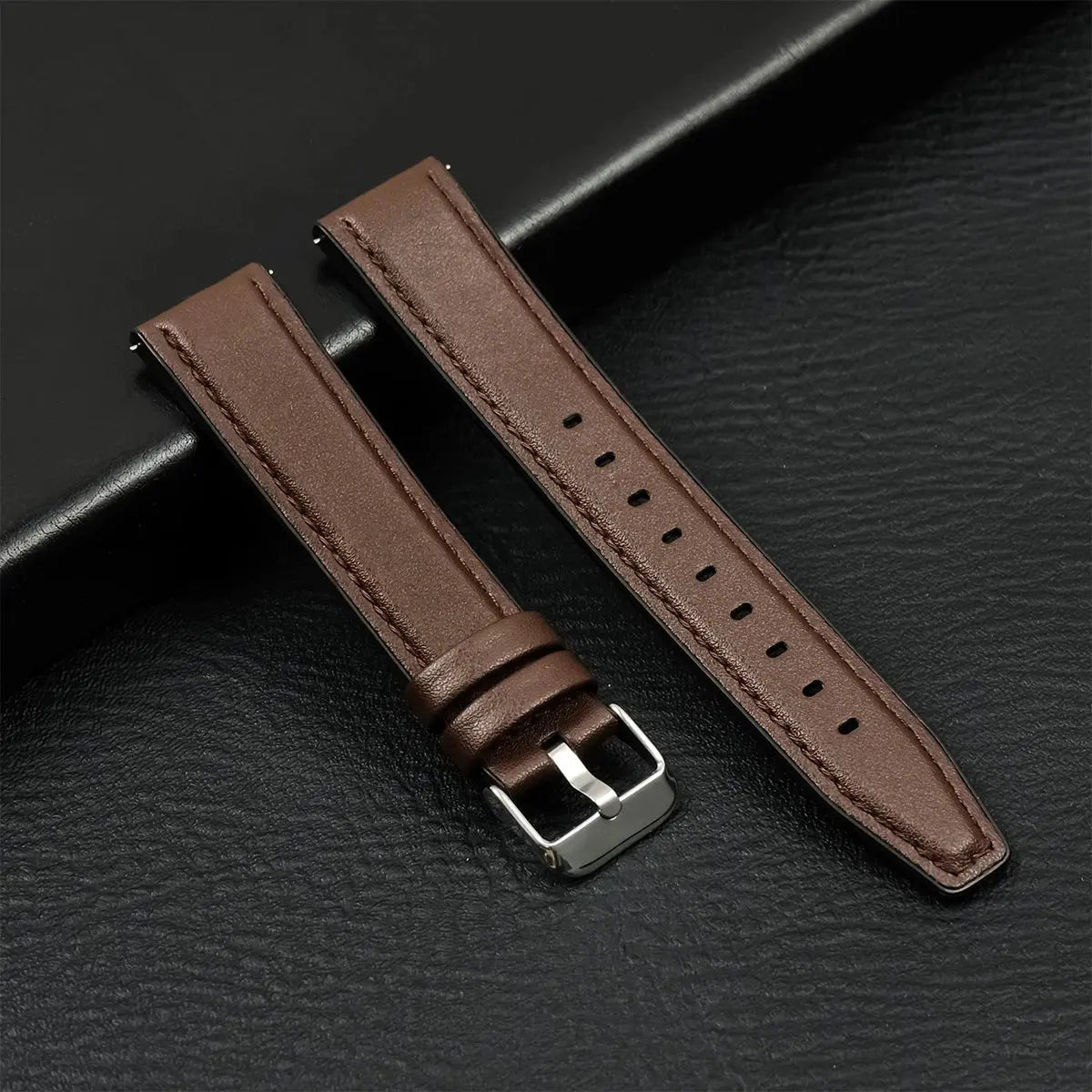 20/22mm Leather Strap for Samsung Galaxy Watch/Redmi Watch - Vintage Bracelet - STRAPS