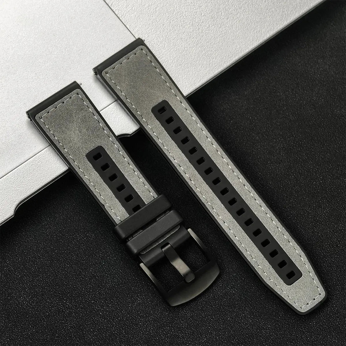 20/22mm Leather Strap for Samsung Galaxy Watch/Redmi Watch - Vintage Bracelet - STRAPS