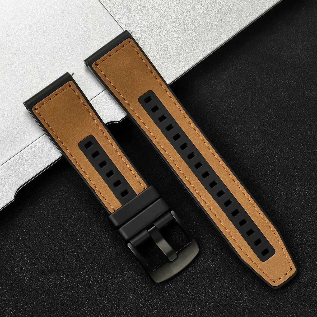 20/22mm Leather Strap for Samsung Galaxy Watch/Redmi Watch - Vintage Bracelet - STRAPS