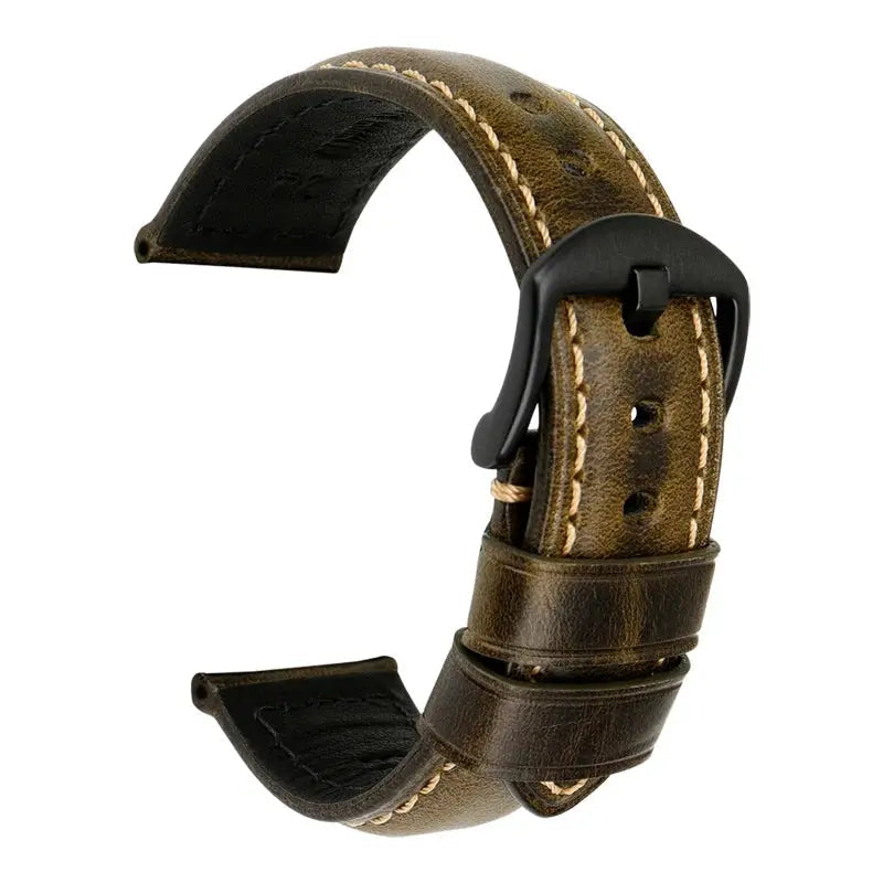 20mm 22mm 24mm Vintage Cow Leather Watch Strap for Panerai & Fossil – Genuine Leather Watchband STRAPS