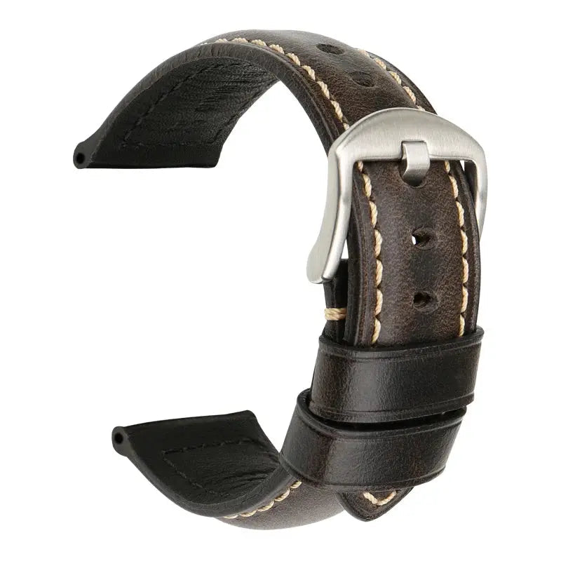 20mm 22mm 24mm Vintage Cow Leather Watch Strap for Panerai & Fossil – Genuine Leather Watchband STRAPS