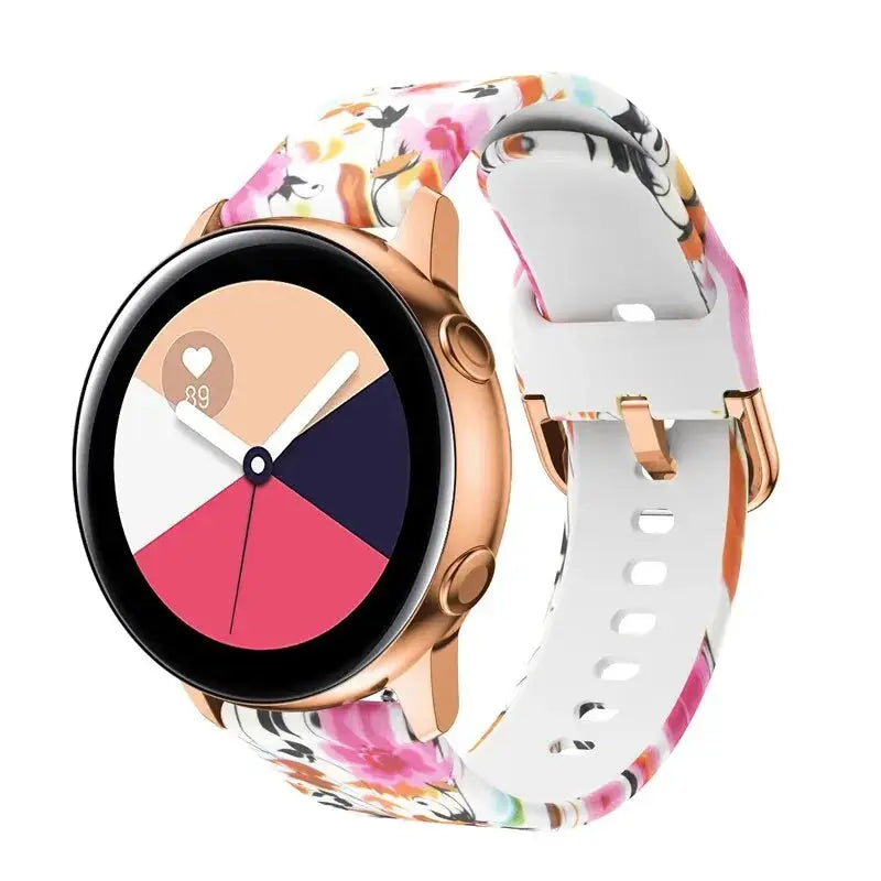 20mm 22mm Graffiti Style Silicone Strap for Samsung Galaxy Watch, Gear S3, Amazfit, and Huawei STRAPS