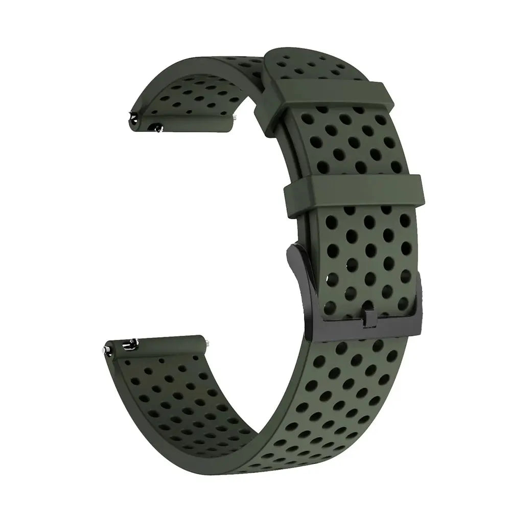 20mm Breathable Silicone Strap for SUUNTO 3 Fitness & Huawei GT 2/3 – Sport Replacement Band - STRAPS