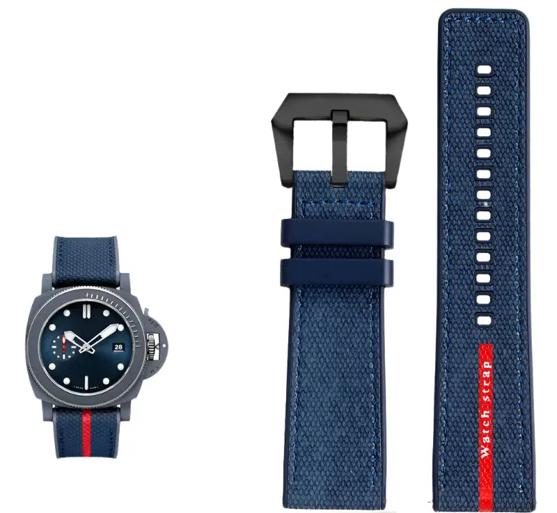 22/24/26mm Rubber Strap for Panerai Submersible/Luminor - Waterproof Bracelet - STRAPS