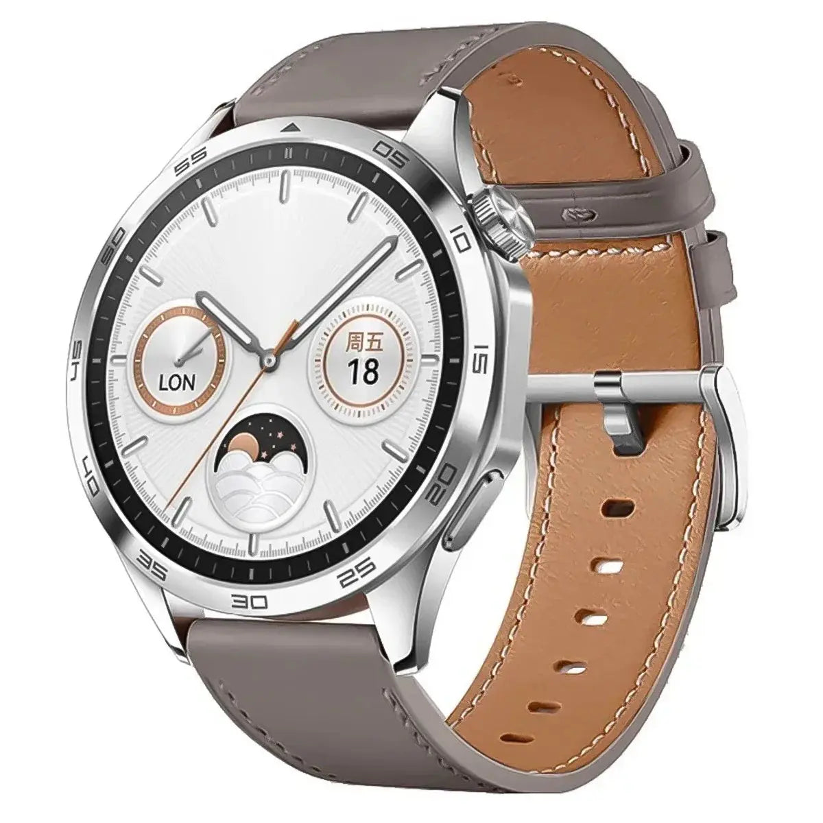 22mm 20mm Leather Strap for HUAWEI: HUAWEI WATCH GT 4 46mm, WATCH 4 Pro, GT 3, GT 2 Pro 42mm - STRAPS
