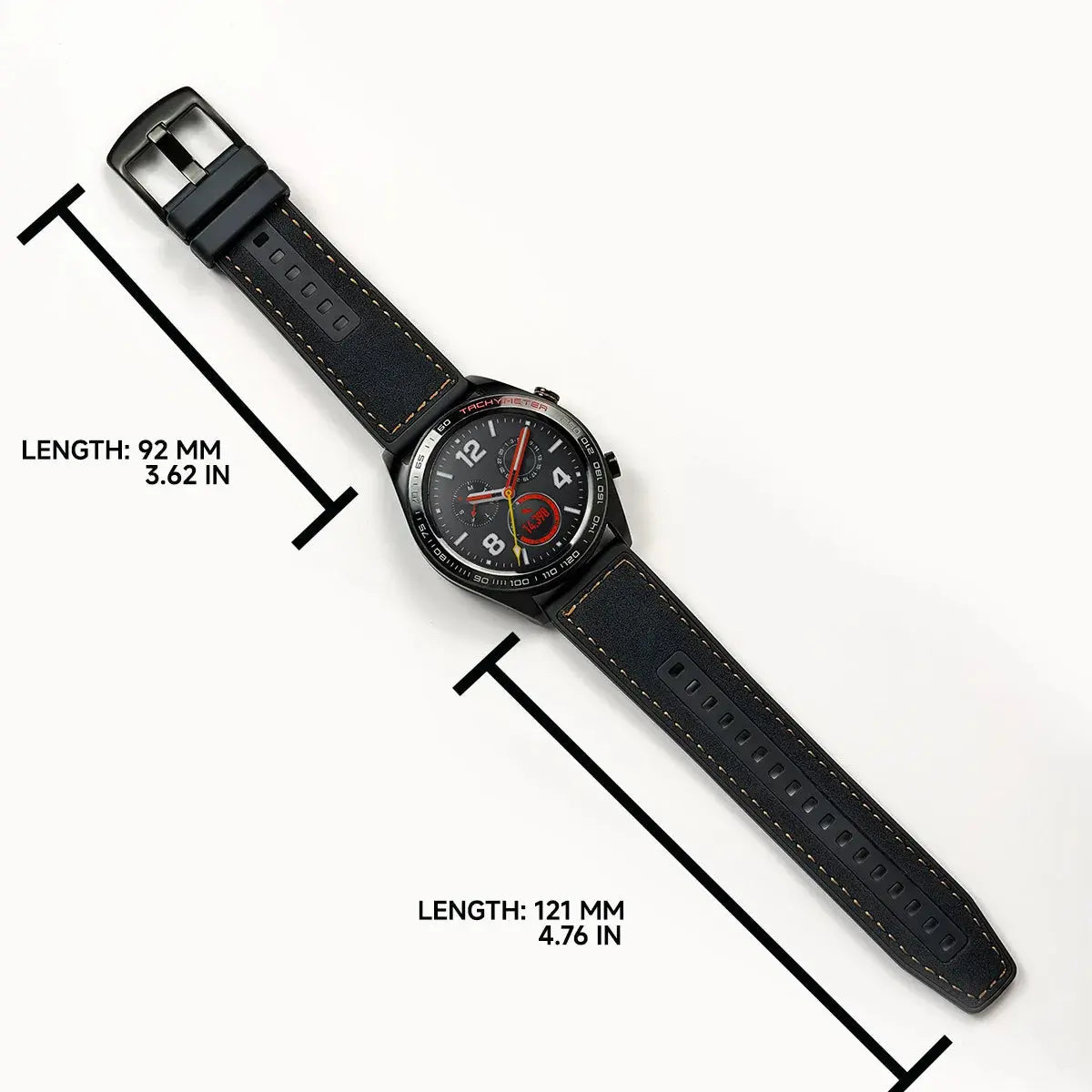 22mm Leather Silicone Strap for SUUNTO Ocean, Race S, Vertical, 9 Peak Pro, 5 Peak Replacement Band - STRAPS