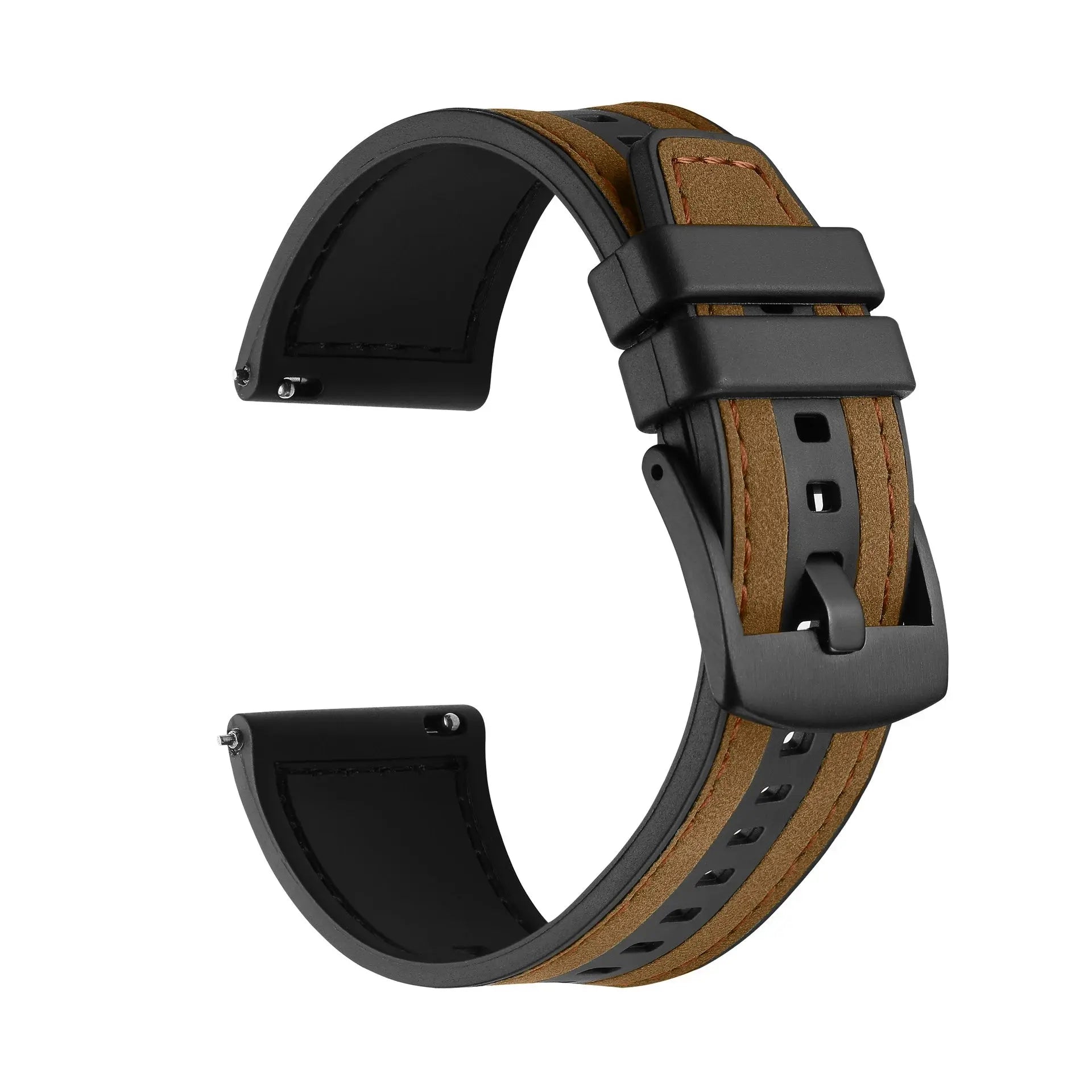 22mm Leather Silicone Strap for SUUNTO Ocean, Race S, Vertical, 9 Peak Pro, 5 Peak Replacement Band - STRAPS