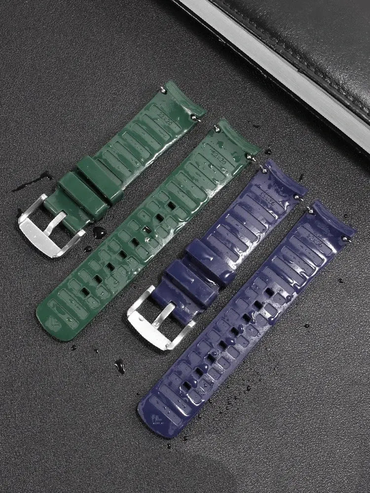 22mm Rubber Watch Strap for Mido Multifort TV M049.526 Curved Interface STRAPS