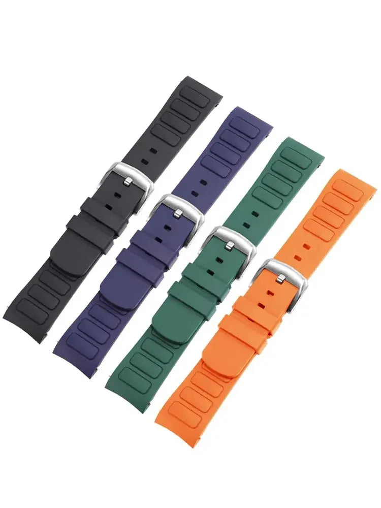 22mm Rubber Watch Strap for Mido Multifort TV M049.526 Curved Interface STRAPS