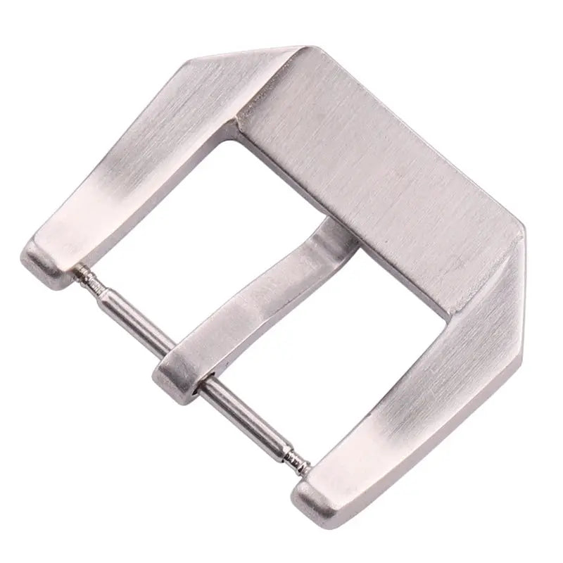 22mm Stainless Steel Watch Buckle - Silver Brushed Metal - High Quality - STRAPS