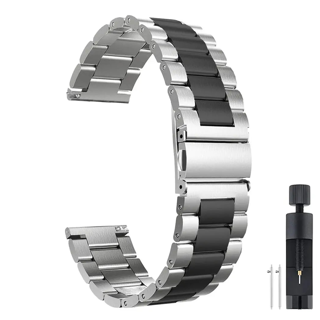22mm Stainless Steel Watch Strap for Xiaomi Watch 2 Pro, S1, S2, S3, and Mi Watch Color – Metal Band - STRAPS