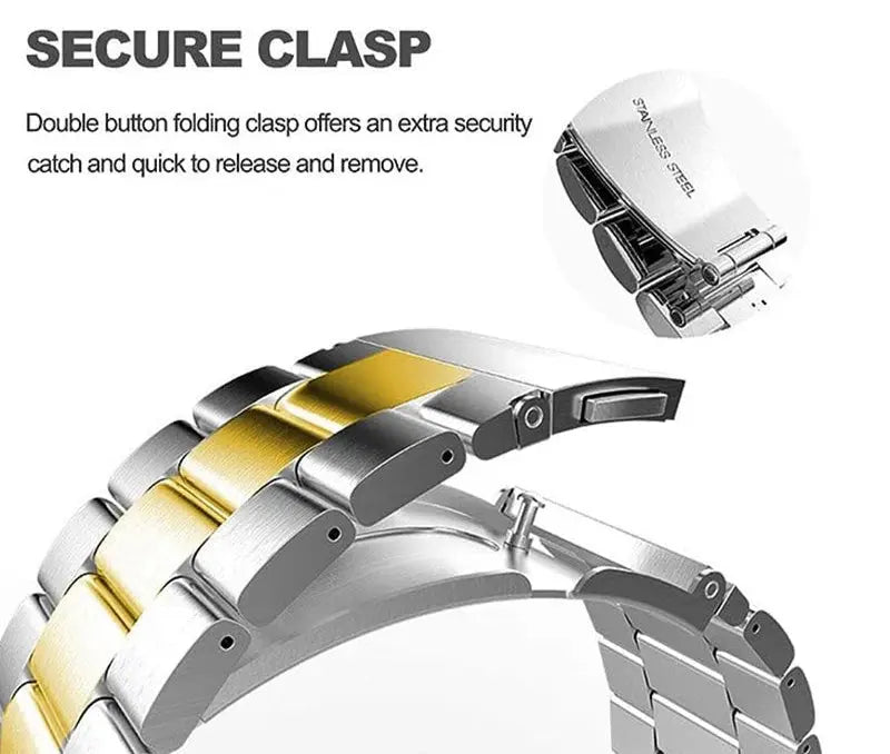 22mm Stainless Steel Watch Strap for Xiaomi Watch 2 Pro, S1, S2, S3, and Mi Watch Color – Metal Band STRAPS