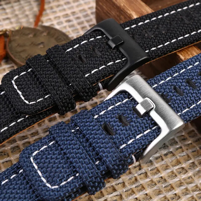 24*16MM Canvas Watch Strap for Timex Tidal Compass - High-Quality Nylon Watchband - STRAPS