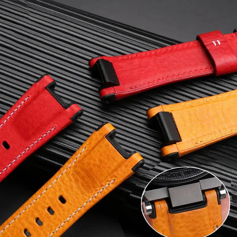 26mm Genuine Leather Watch Strap for Casio G-SHOCK GST Series - Notched Band - STRAPS