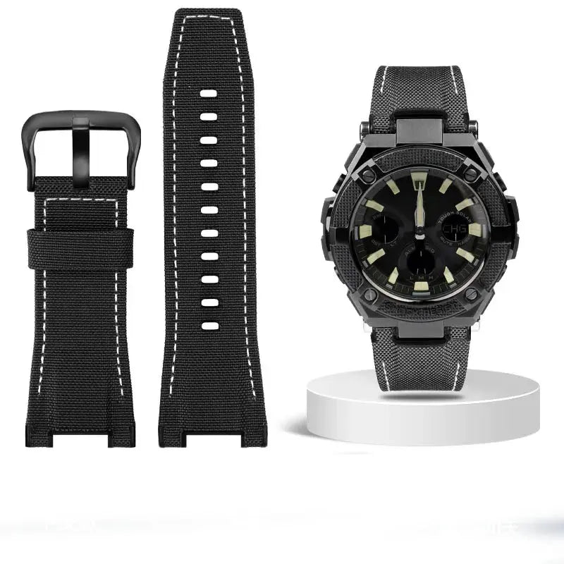 26mm Genuine Leather Watch Strap for Casio G-SHOCK GST Series - Notched Band - STRAPS