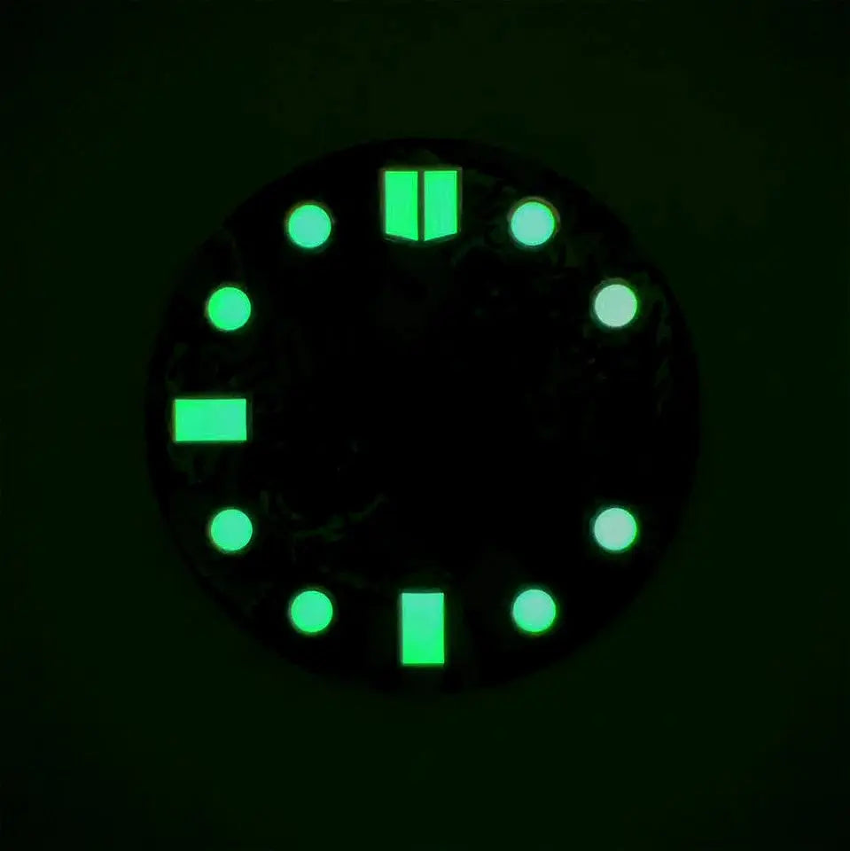 28.5mm NH35 Watch Dial - Tiger Bullfighting Pattern - DIY Modification - STRAPS