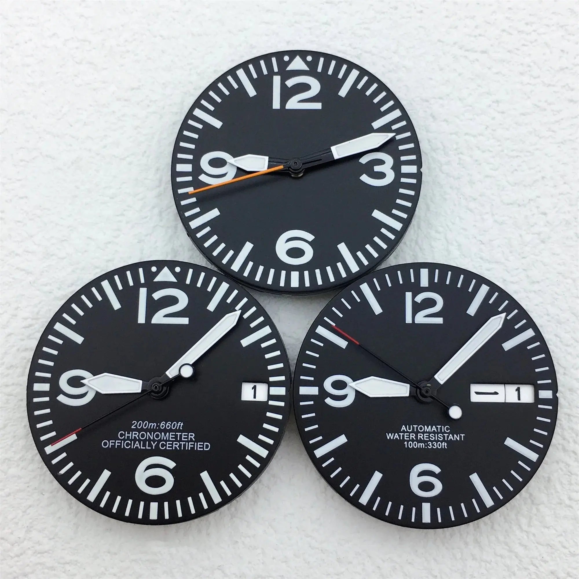 29mm Luminous Dial & Hands Set - Black/White - NH34/NH35/NH36 Movements - STRAPS