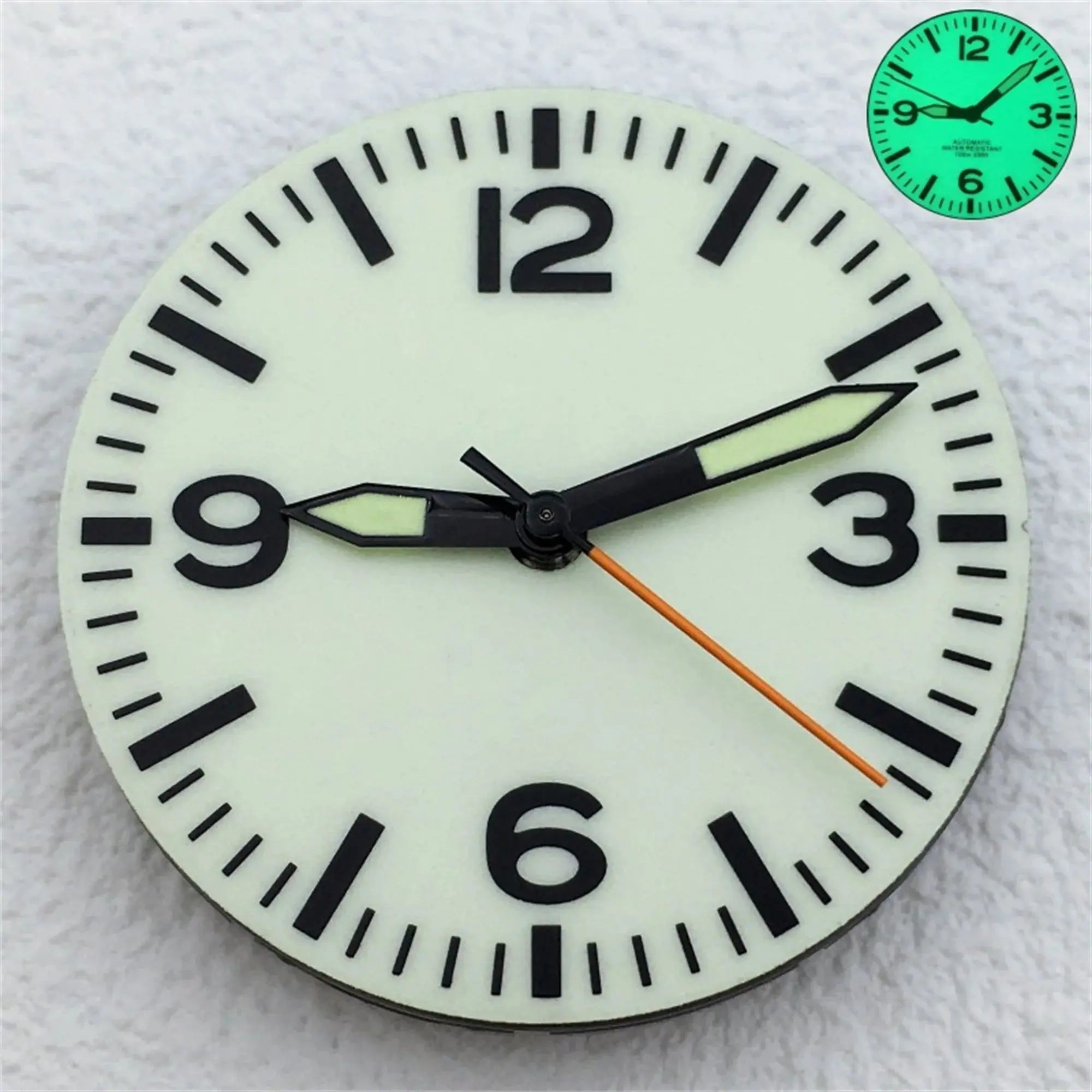 29mm Luminous Dial & Hands Set - Black/White - NH34/NH35/NH36 Movements - STRAPS