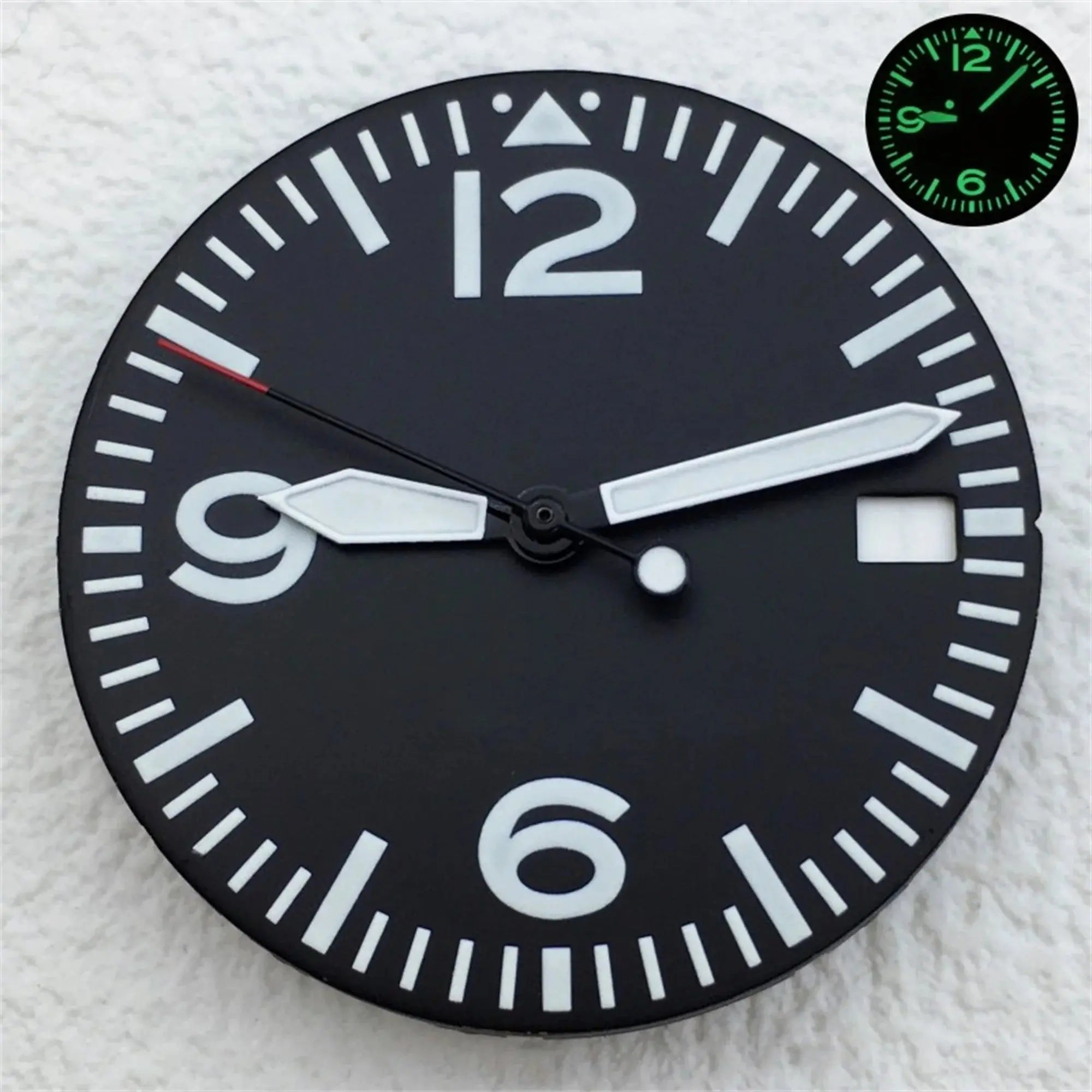 29mm Luminous Dial & Hands Set - Black/White - NH34/NH35/NH36 Movements - STRAPS
