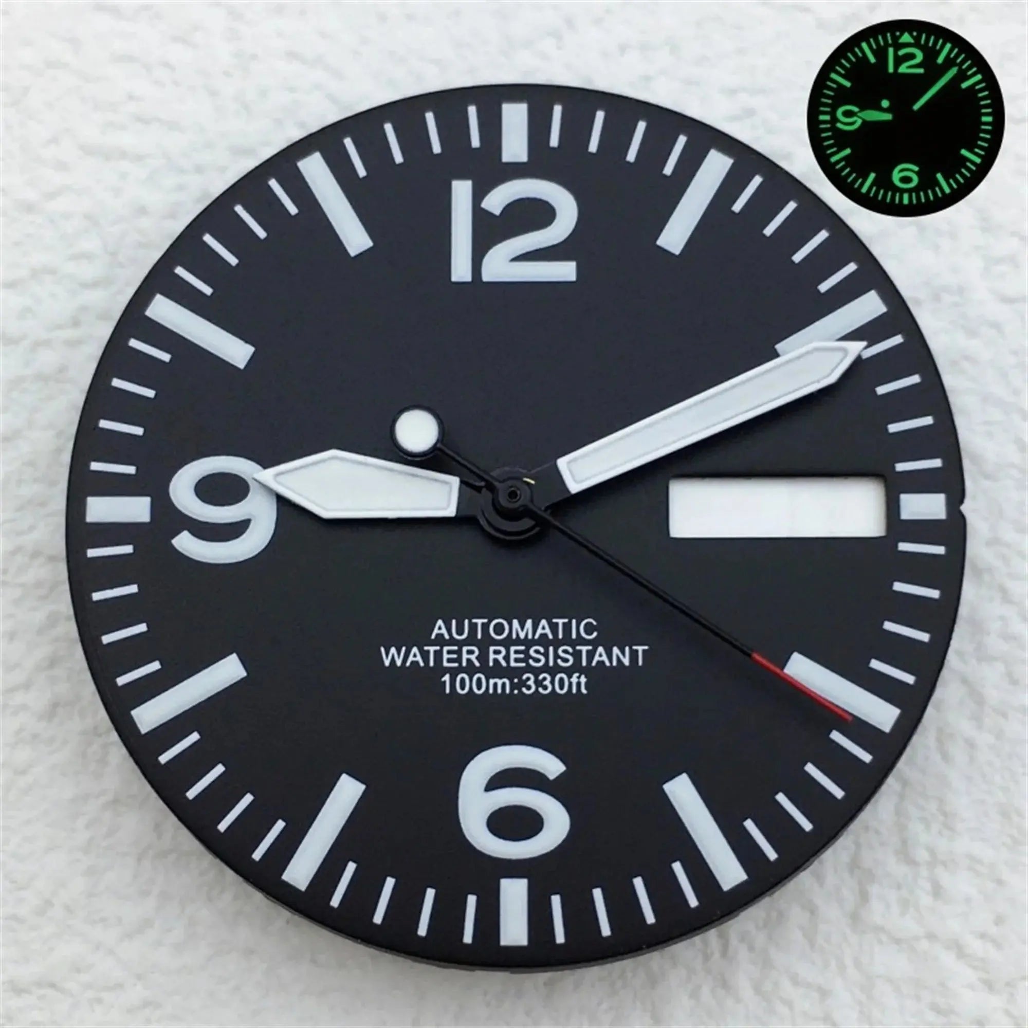 29mm Luminous Dial & Hands Set - Black/White - NH34/NH35/NH36 Movements - STRAPS