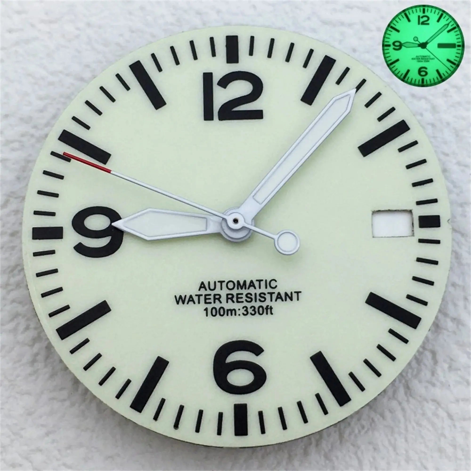 29mm Luminous Dial & Hands Set - Black/White - NH34/NH35/NH36 Movements - STRAPS