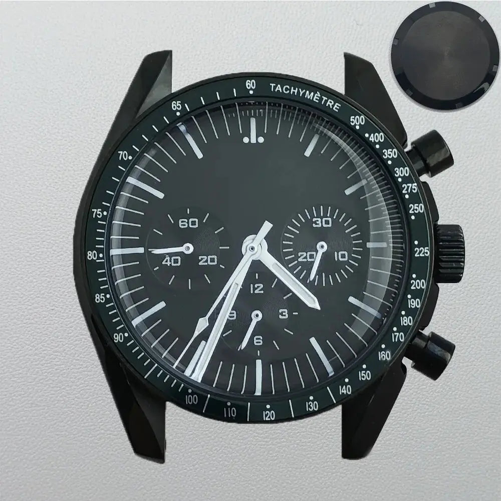 39.7mm Stainless Steel Watch Case for VK63 Movement, 20mm Lug, 32.5mm Dial - STRAPS