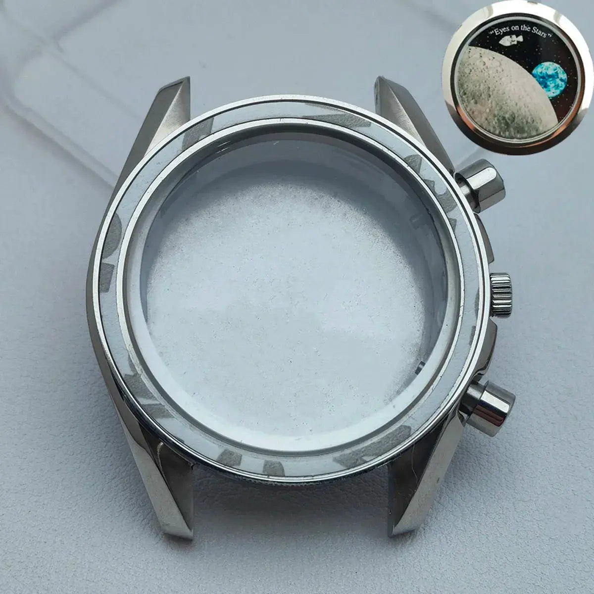 39.7mm Stainless Steel Watch Case for VK63 Movement, 20mm Lug, 32.5mm Dial - STRAPS