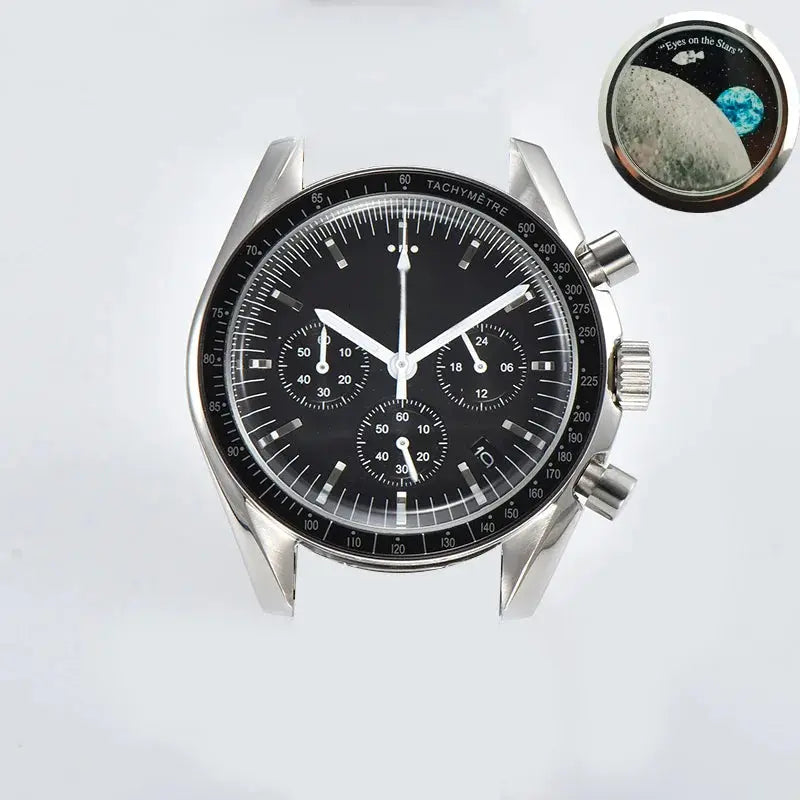 39.7mm Stainless Steel Watch Case for VK63 Movement, 20mm Lug, 32.5mm Dial - STRAPS