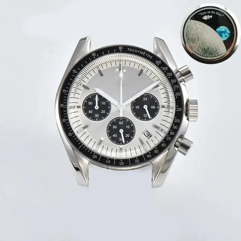 39.7mm Stainless Steel Watch Case for VK63 Movement, 20mm Lug, 32.5mm Dial - STRAPS