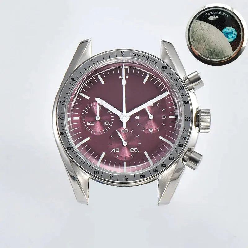 39.7mm Stainless Steel Watch Case for VK63 Movement, 20mm Lug, 32.5mm Dial - STRAPS