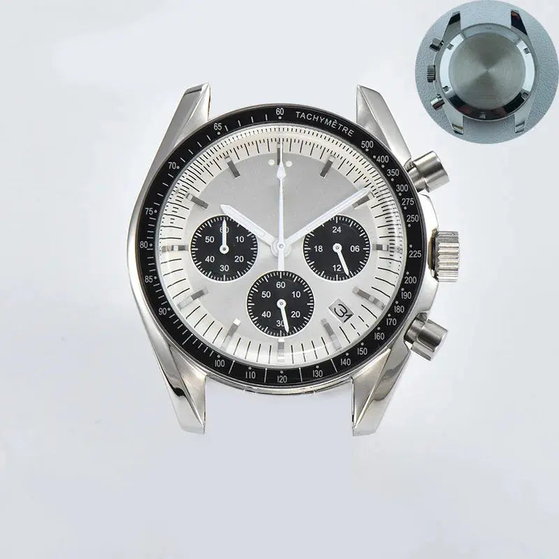 39.7mm Stainless Steel Watch Case for VK63 Movement, 20mm Lug, 32.5mm Dial - STRAPS